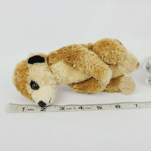 Aurora Meerkat 7 inch Plush Realistic Stuffed Animal Toy Standing Brown - Picture 7 of 7